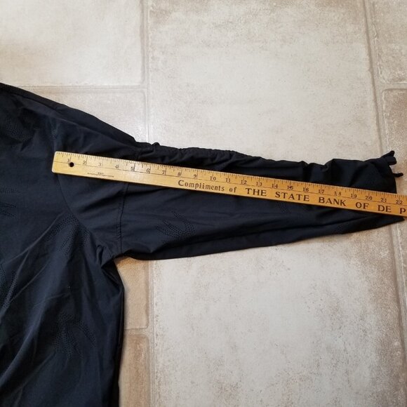 ✅Nanette Lepore Activewear Windbreaker Jacket Black Perforated Women's Size 2X - Picture 10 of 16